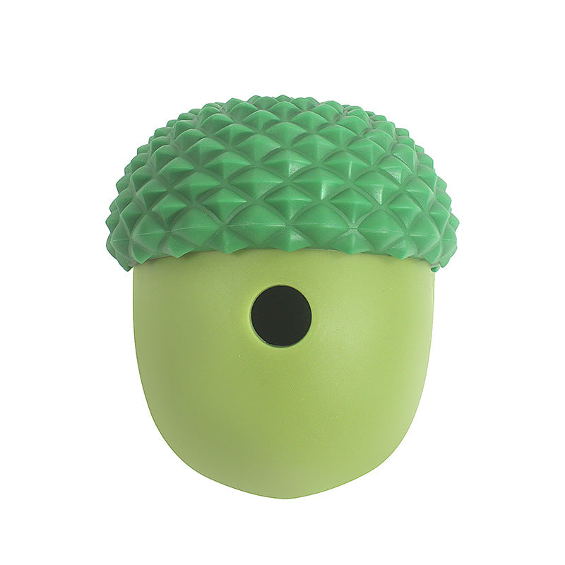 Acorn Treat Dispenser - Teeth Grinding Silicone Pet Toy